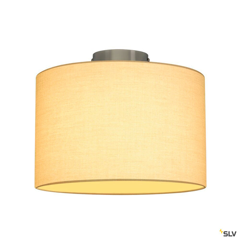 FENDA, ceiling light, ceiling plate, A60, chrome, without shade, max. 60W