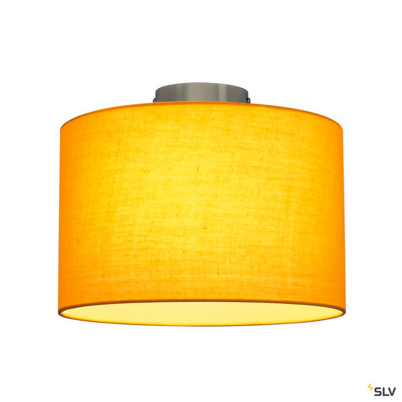 FENDA, ceiling light, ceiling plate, A60, chrome, without shade, max. 60W