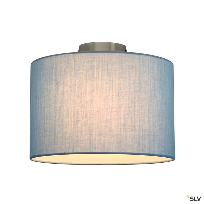 FENDA, ceiling light, ceiling plate, A60, chrome, without shade, max. 60W