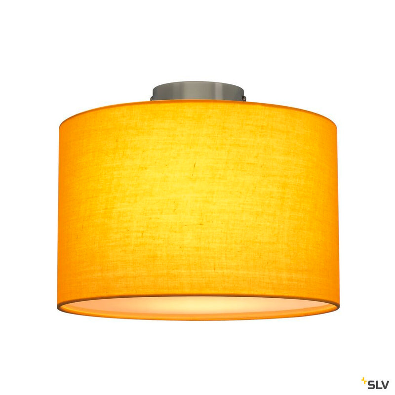 FENDA, ceiling light, ceiling plate, A60, chrome, without shade, max. 60W