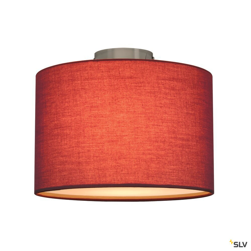 FENDA, ceiling light, ceiling plate, A60, chrome, without shade, max. 60W
