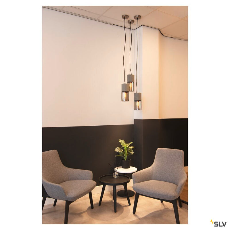 LISENNE, pendant, TC-(D,H,T,Q)SE, stone-grey, max. 23W