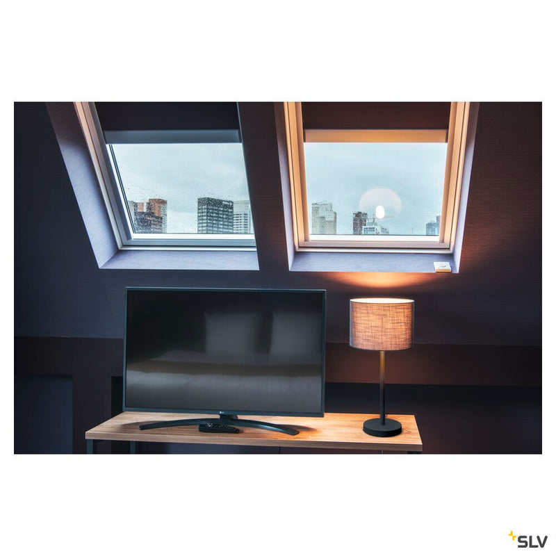 FENDA, table lamp, lamp base, A60, black, without shade, max. 60W