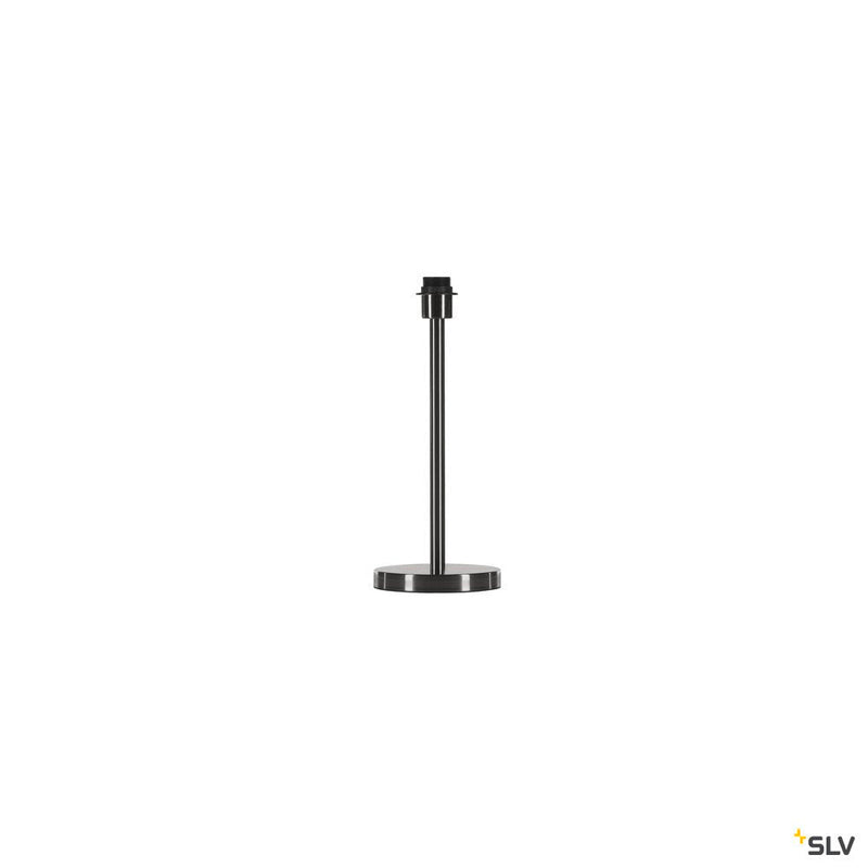 FENDA, table lamp, lamp base, A60, brushed metal, without shade, max. 60W