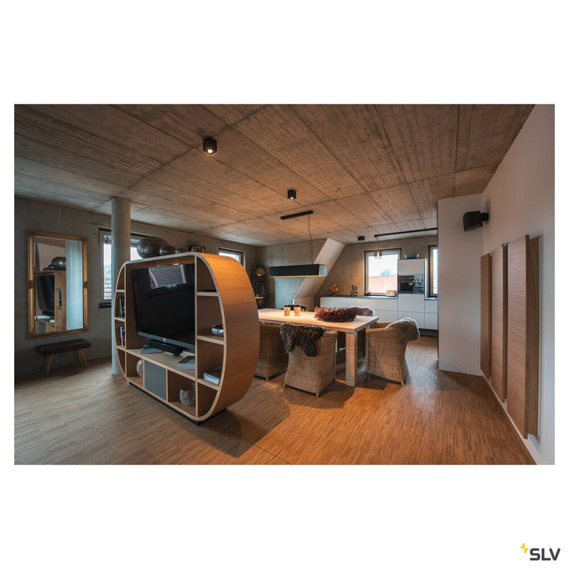 TRILEDO CL, indoor surface-mounted ceiling light, QPAR51, black, max 10W