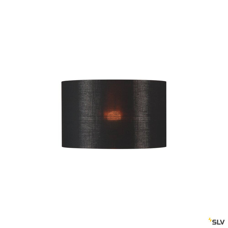 FENDA, lamp shade, round, black/copper, Ø/H 45.5/28 cm