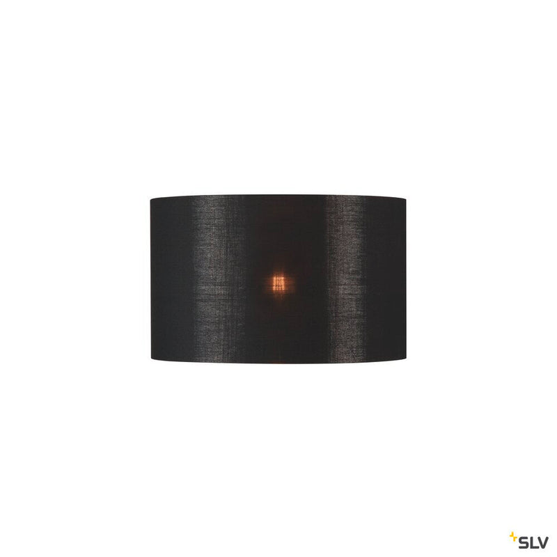 FENDA, lamp shade, round, black/copper, Ø/H 45.5/28 cm