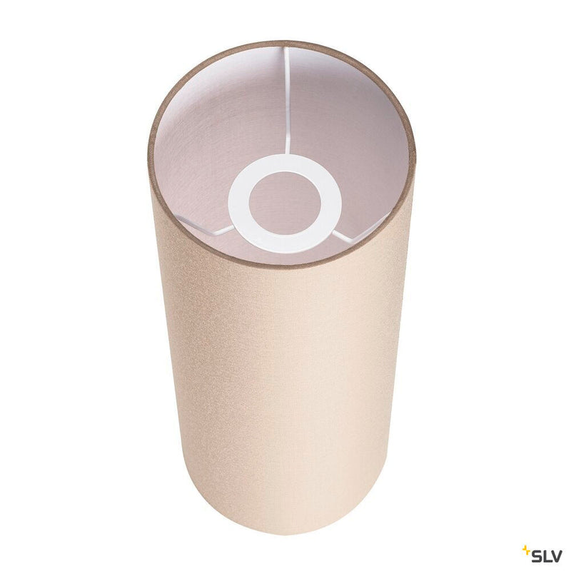 FENDA, lamp shade, round, beige, Ø/H 15/40 cm