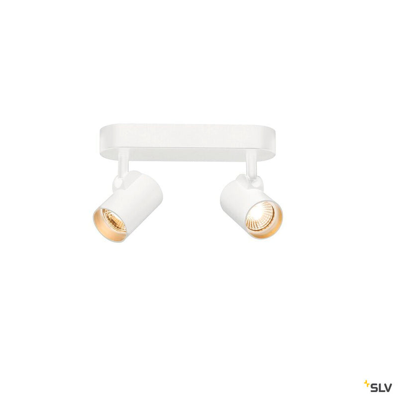 HELIA, wall and ceiling light, double-headed, LED, 3000K, 35°, white