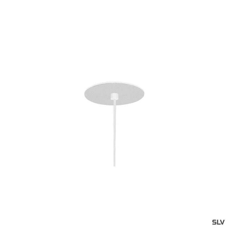 HELIA 60, pendant, LED, 3000K, round, white, flat canopy for recessed installation, 7.5W