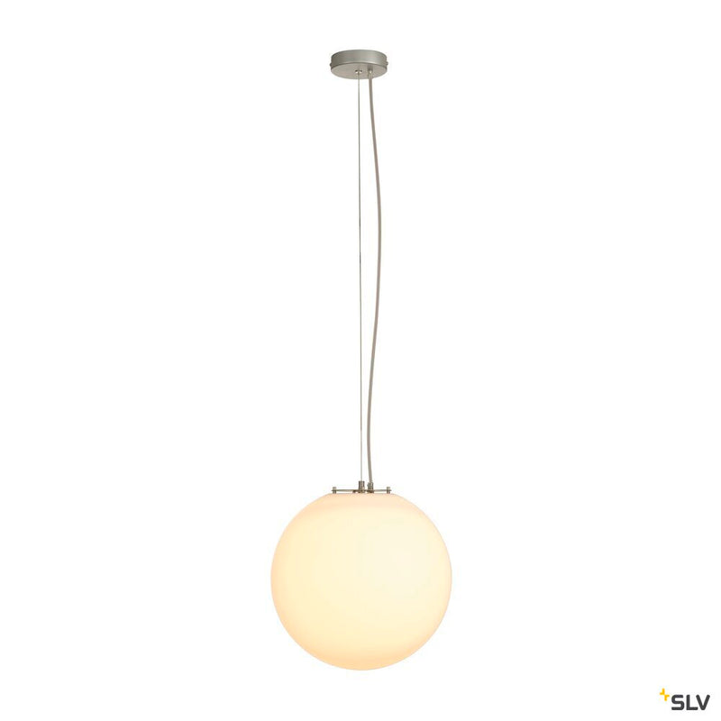 ROTOBALL 40, pendant, TC-(D,H,T,Q)SE, silver-grey/white, Ø 40 cm, max. 24W