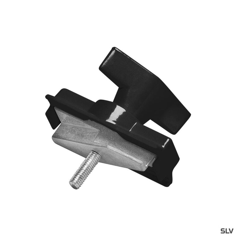 MECHANICAL ADAPTER, for S-TRACK 240V 3-phase surface-mounted track, black