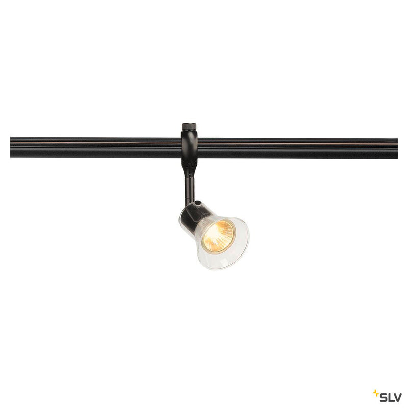 ANILA, spot for 240V track EASYTEC II, QPAR51, black, max. 50W