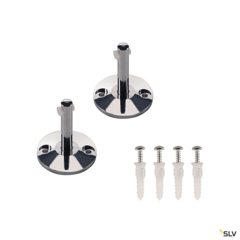 DEFLECTOR, for low-voltage cable system, chrome, 2 pieces, 6cm