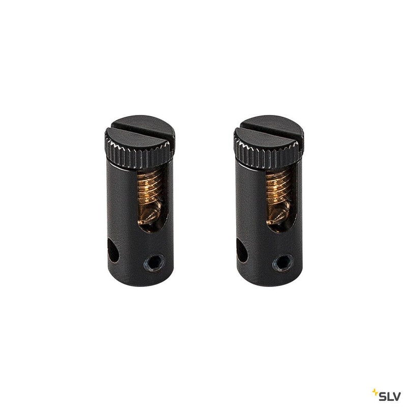 FEED-IN, for TENSEO low-voltage cable system, black, 2 pieces