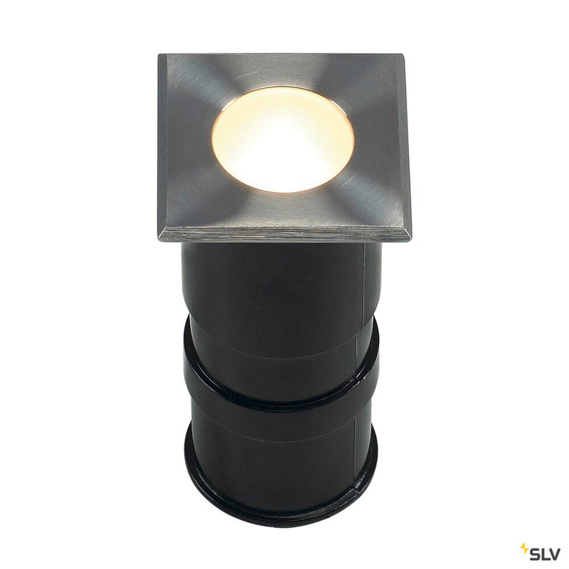 POWER TRAIL-LITE 47, outdoor inground fitting, LED, 3000K, IP67, square, stainless steel 316