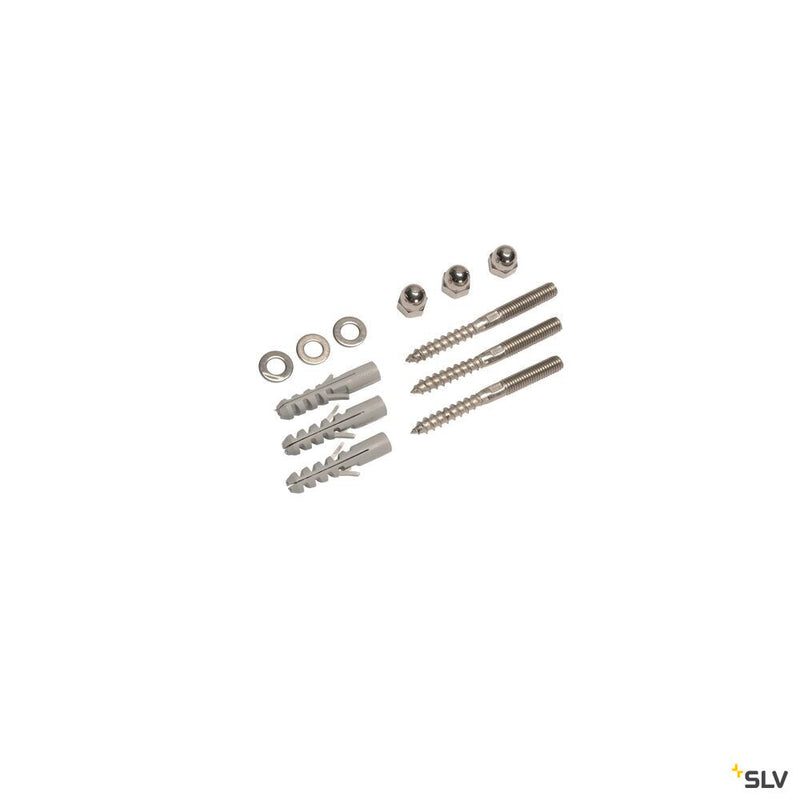 SCREW SET, stainless steel, M8, incl. cap nuts, plugs and washers