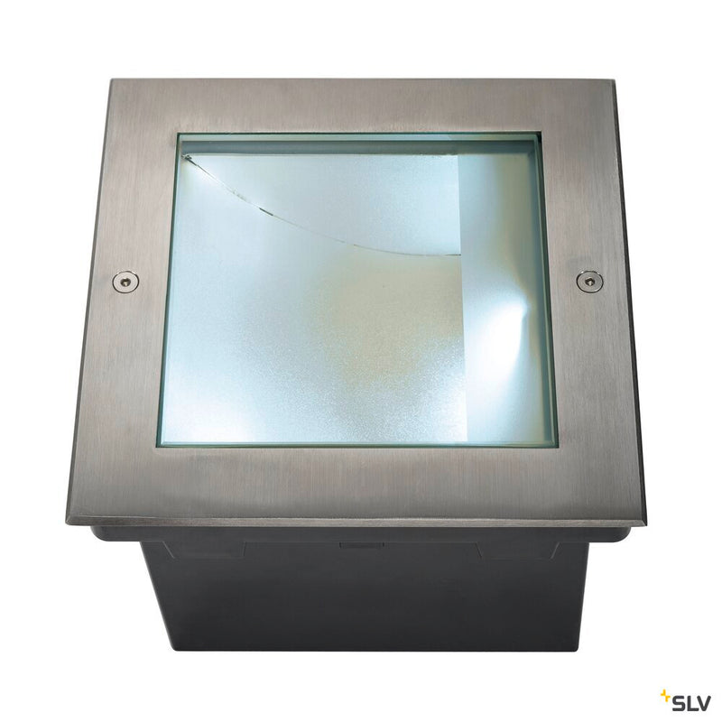 DASAR 225, outdoor inground fitting, LED, 4000K, IP67, stainless steel 316, asymmetrical, 34W