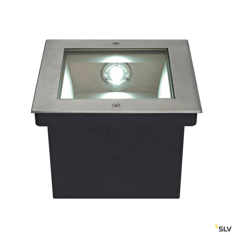 DASAR 225, outdoor inground fitting, LED, 4000K, IP67, stainless steel 316, asymmetrical, 34W