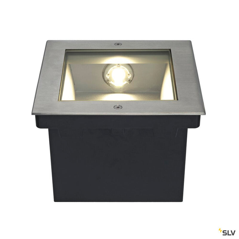 DASAR 225, outdoor inground fitting, LED, 3000K, IP67, stainless steel 316, asymmetrical, 34W