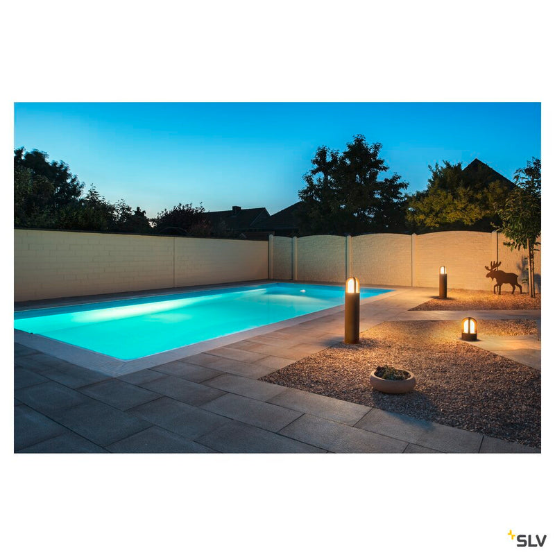 RUSTY CONE 70, outdoor floor stand, TC-DSE, IP54, round, rusted steel, Ø/H 15/70 cm, max. 11W