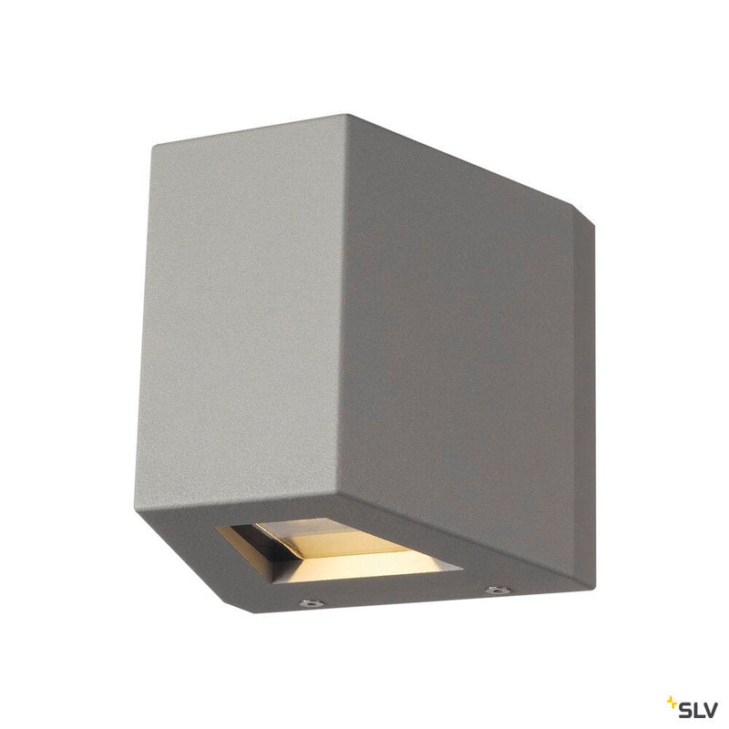 OUT BEAM, outdoor wall light, LED, 3000K, beam up/flood down, silver-grey, IP44