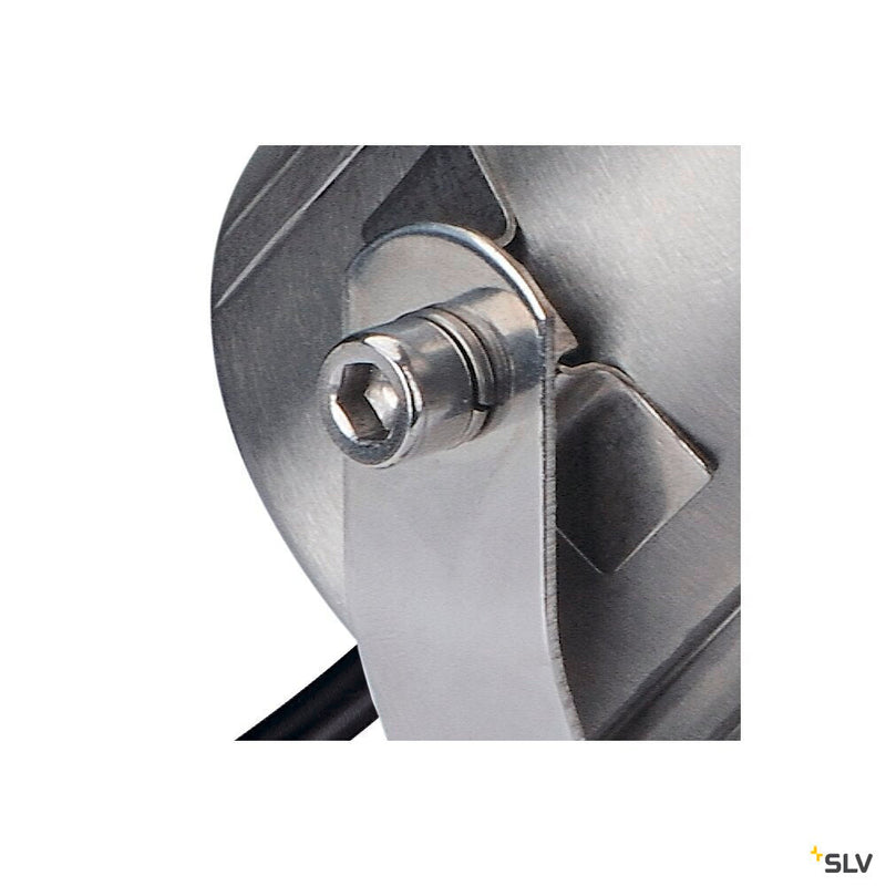 NAUTILUS, outdoor floodlight, QPAR51, stainless steel, max. 35W, incl. 1.5m cable