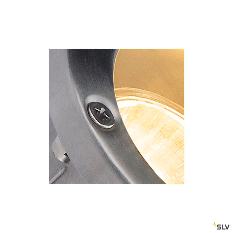 NAUTILUS, outdoor floodlight, QPAR51, stainless steel, max. 35W, incl. 1.5m cable