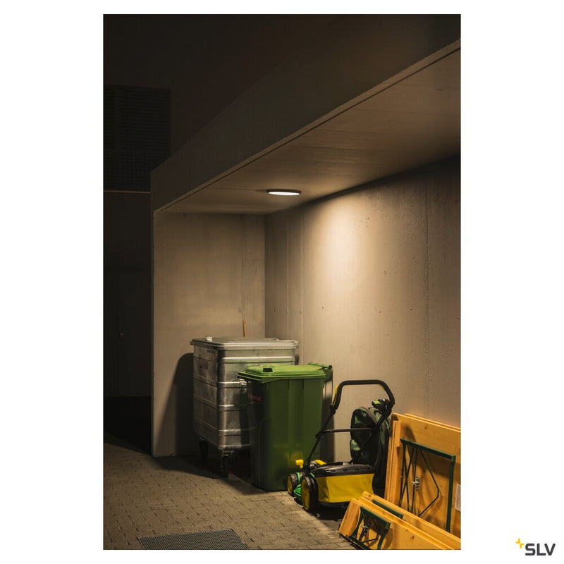 AINOS, ceiling light, LED, 3000K, round, anthracite