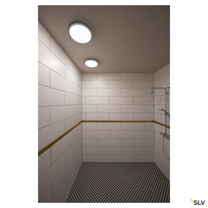 AINOS, ceiling light, LED, 3000K, round, anthracite, with sensor