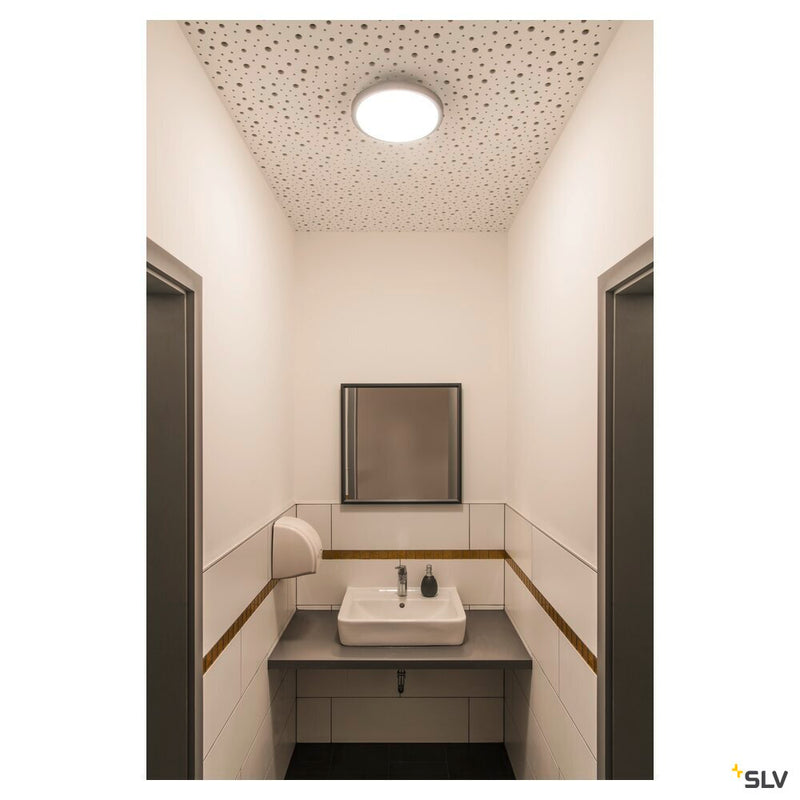 AINOS, ceiling light, LED, 3000K, round, anthracite, with sensor