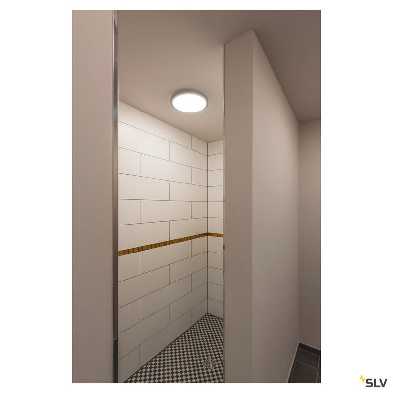 AINOS, ceiling light, LED, 3000K, round, anthracite, with sensor