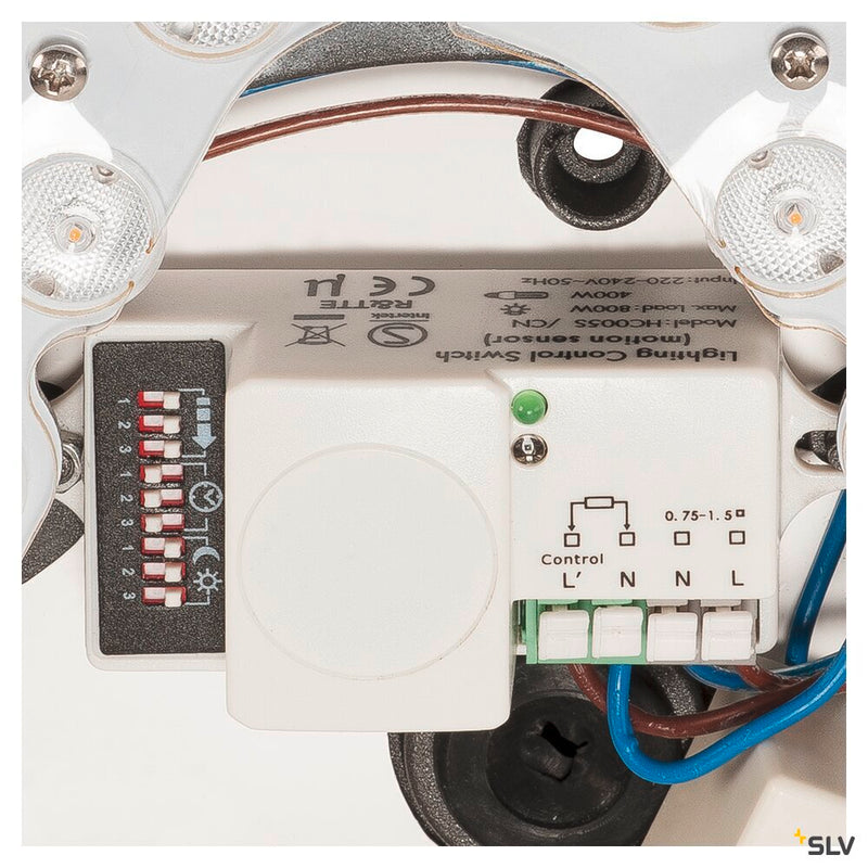 AINOS, ceiling light, LED, 3000K, round, anthracite, with sensor