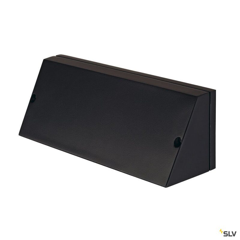 PEMA, outdoor wall light, TC-(D,H,T,Q)SE, IP44, rectangular, black, max. 15W