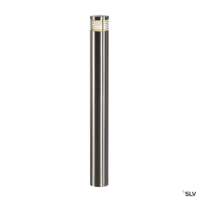 VAP SLIM 90, outdoor floor stand, TC-TSE, IP44, brushed stainless steel, Ø/H 10/90 cm, max. 20W