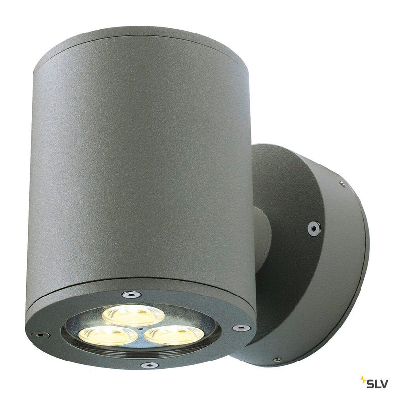 SITRA, outdoor wall light, double-headed, TCR-TSE, IP44, up/down, anthracite, max. 18W