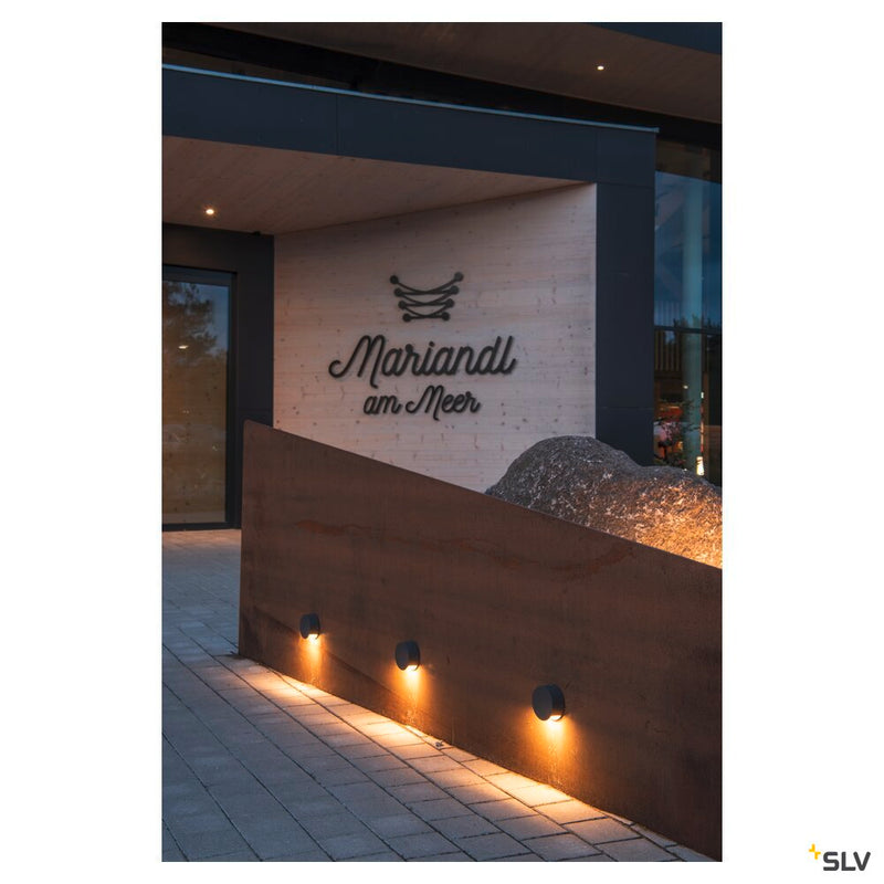 PEMA, wall light, LED, 3000K, anthracite, 3.3 W