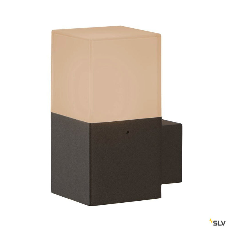 GRAFIT WL, outdoor wall light, TC-DSE, IP44, anthracite, energy-saving lamp, max. 11W