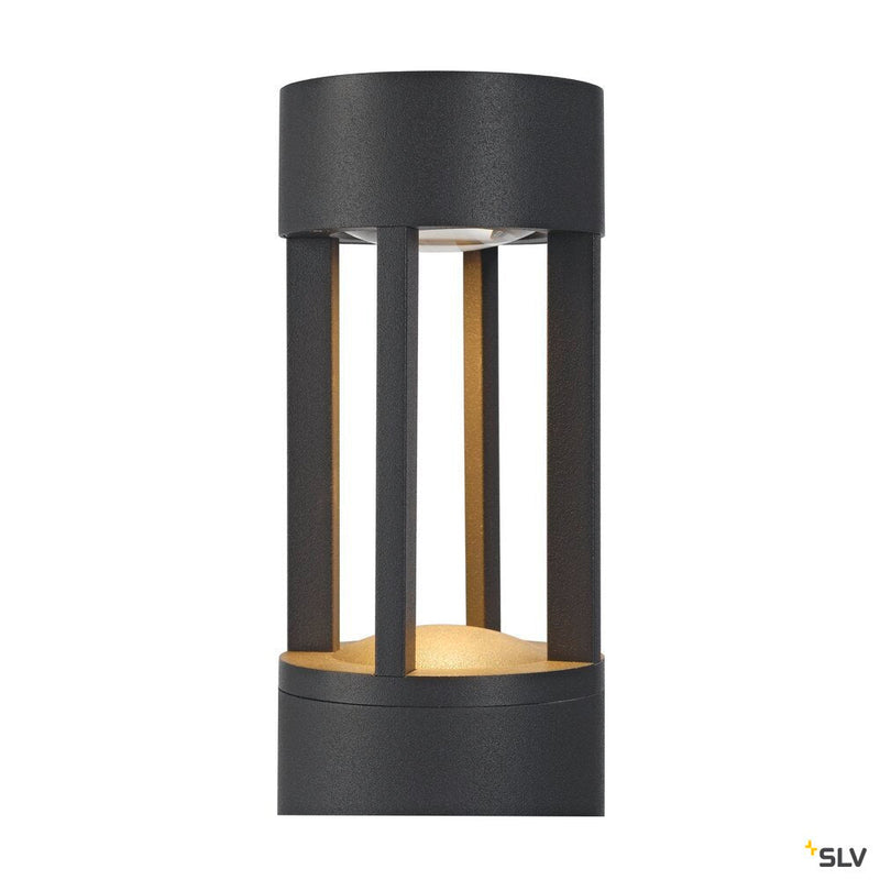 SLOTS 65, outdoor floor stand, LED, 3000K, round, anthracite, Ø/H 9/66.5 cm, max. 6.3W