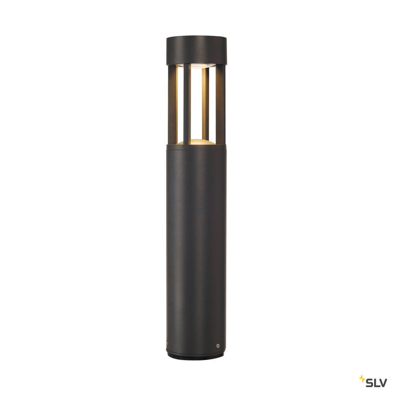 SLOTS 45, outdoor floor stand, LED, 3000K, anthracite, Ø/H 9/46.5 cm, max. 6.3W