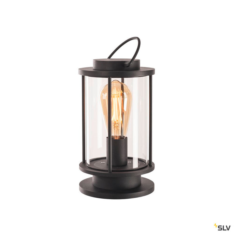 PHOTONIA, outdoor table lamp, E27, anthracite, IP44, incl. connection lead and shock-proof mains plug, anthracite, max.60W