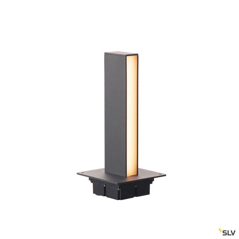 H-POL, pathway and floor stand, single-headed, LED, 3000K, anthracite, L/W/H 16.5/16.5/36 cm