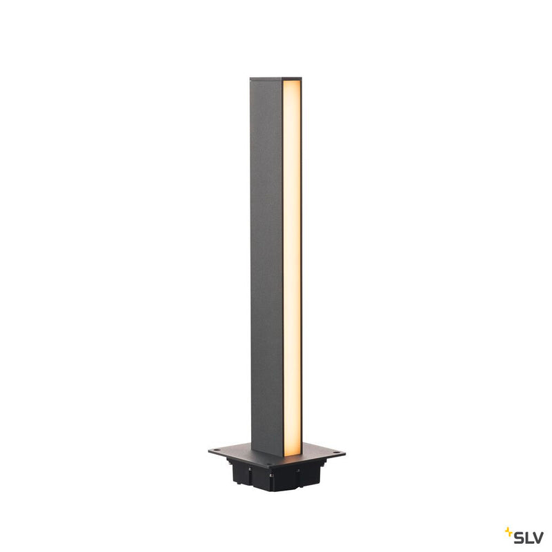 H-POL, pathway and floor stand, single-headed, LED, 3000K, anthracite, L/W/H 16.5/16.5/66 cm