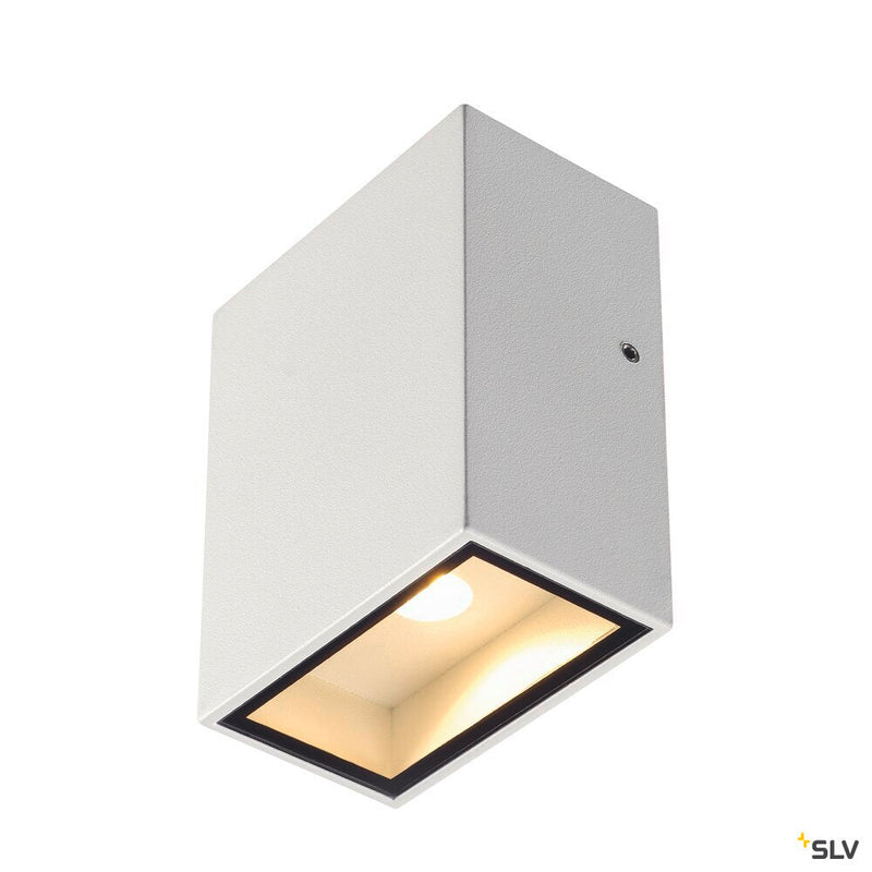 QUAD 1 XL, wall light, LED, 3000K, IP44, square, white, 3.2W