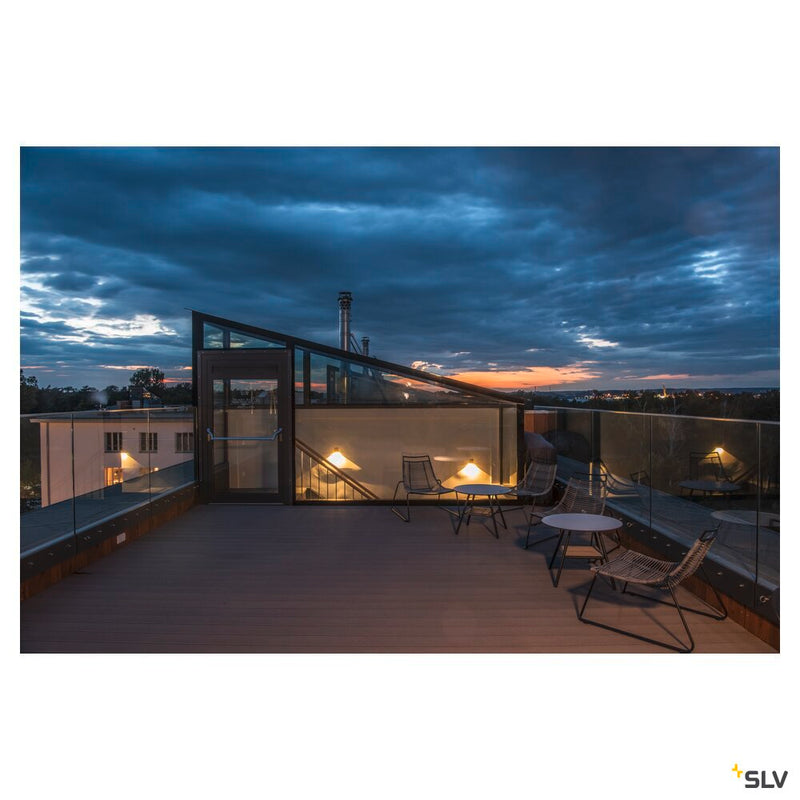 QUAD 1 XL, wall light, LED, 3000K, IP44, square, anthracite, 3.2W