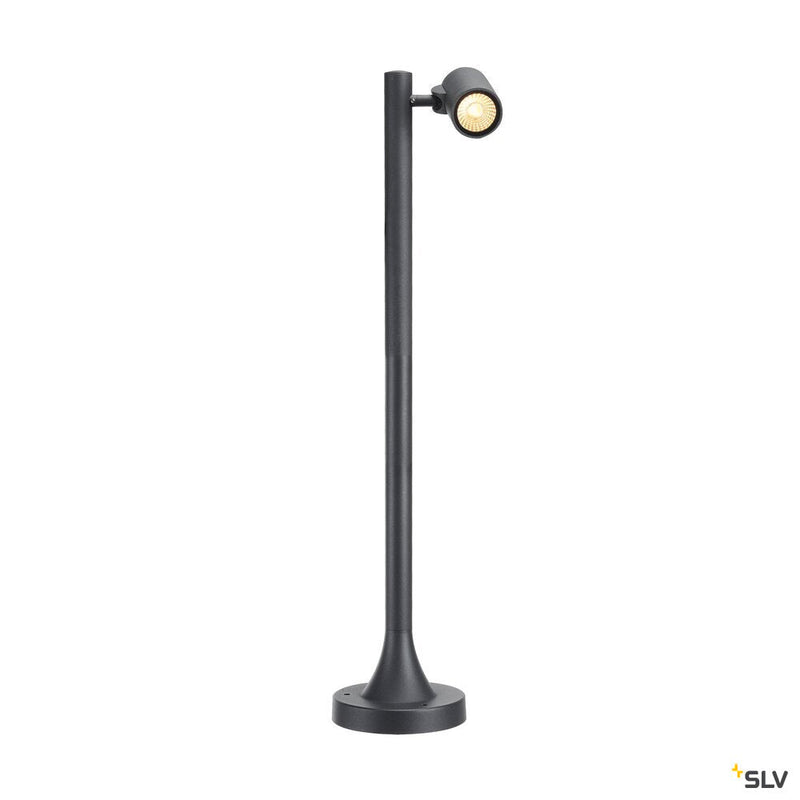 HELIA, outdoor floor stand, single-headed, LED, 3000K, IP55, anthracite, 8W, optional spike luminaire