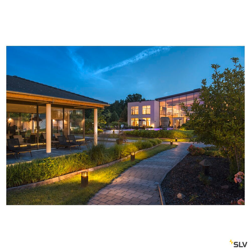 RUSTY SQUARE 70, outdoor floor stand, LED, 3000K, square, rusted steel, L/W/H 12/12/71