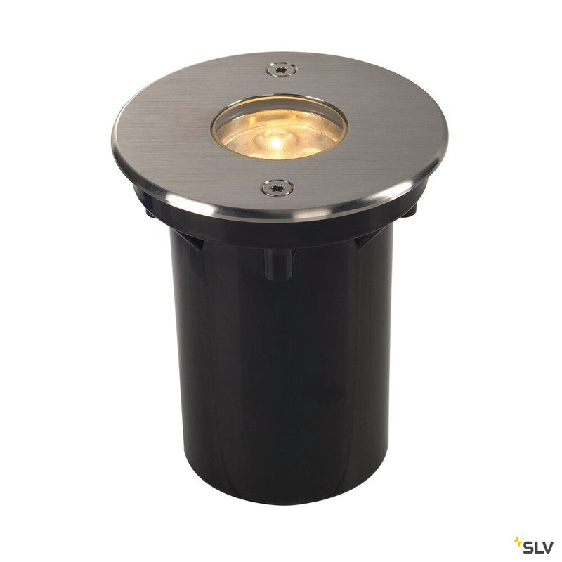 DASAR 920, HV, LED outdoor inground fitting, LED, 3000K, IP67, round, bezel brushed stainless steel, 230V, 5,6W