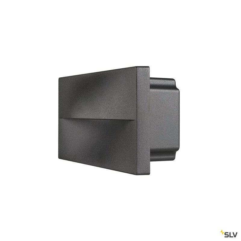 ADI, outdoor recessed wall light, LED, 3000K, IP55, anthracite, 15,4W