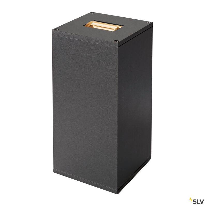 BIG THEO WALL, outdoor wall light, double-headed, LED, 3000K, Flood up/Beam down, silver-grey, W/H/D 13/29/13.5 cm